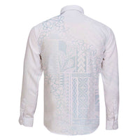 Samoa Lotu Tamaiti Mamanu Siapo Family Matching Puletasi and Hawaiian Shirt Off White Plumeria - Polynesian Pride