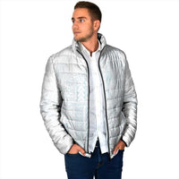 Samoa Lotu Tamaiti Mamanu Siapo Padded Jacket Off White Plumeria - Polynesian Pride