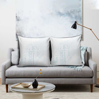 Samoa Lotu Tamaiti Mamanu Siapo Pillow Cover Off White Plumeria - Polynesian Pride