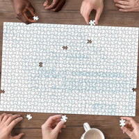 Samoa Lotu Tamaiti Mamanu Siapo Puzzle Off White Plumeria - Polynesian Pride