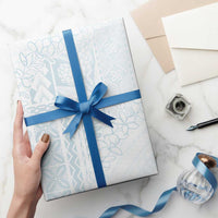 Samoa Lotu Tamaiti Mamanu Siapo Wrapping Paper Off White Plumeria