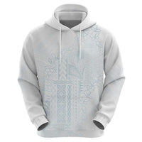 Samoa Lotu Tamaiti Mamanu Siapo Zip Hoodie Off White Plumeria LT7 - Polynesian Pride