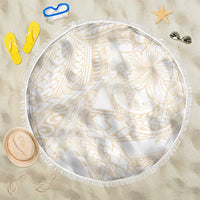 Samoa Lotu Tamaiti Ivory Beach Blanket Teuila Tatau - Polynesian Pride