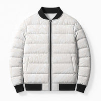 Samoa Lotu Tamaiti Ivory Bomber Puffer Jacket Teuila Tatau - Polynesian Pride