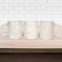 Samoa Lotu Tamaiti Ivory Ceramic Mug Teuila Tatau - Polynesian Pride