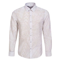 Samoa Lotu Tamaiti Ivory Family Matching Short Sleeve Bodycon Dress and Hawaiian Shirt Teuila Tatau - Polynesian Pride