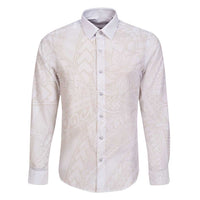 Samoa Lotu Tamaiti Ivory Family Matching Summer Maxi Dress and Hawaiian Shirt Teuila Tatau - Polynesian Pride