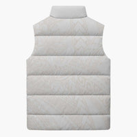 Samoa Lotu Tamaiti Ivory Sleeveless Puffer Jacket Teuila Tatau - Polynesian Pride