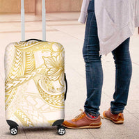 Samoa Lotu Tamaiti Gold Luggage Cover Teuila Tatau - Polynesian Pride