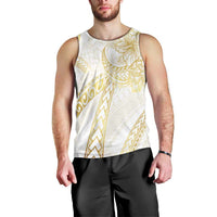 Samoa Lotu Tamaiti Gold Men Tank Top Teuila Tatau - Polynesian Pride