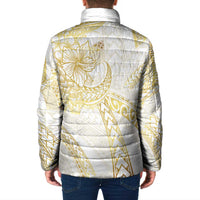Samoa Lotu Tamaiti Gold Padded Jacket Teuila Tatau - Polynesian Pride