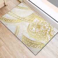 Samoa Lotu Tamaiti Gold Rubber Doormat Teuila Tatau - Polynesian Pride
