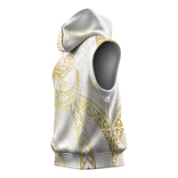 Samoa Lotu Tamaiti Gold Sleeveless Hoodie Teuila Tatau - Polynesian Pride