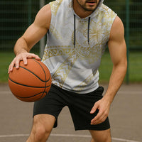 Samoa Lotu Tamaiti Gold Sleeveless Hoodie Teuila Tatau - Polynesian Pride