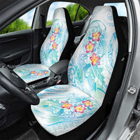 Sea Blue Polynesian Jellyfish Car Seat Cover Watercolor Glows LT7 - Polynesian Pride