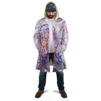 Lavender Polynesian Jellyfish Cloak Watercolor Glows - Polynesian Pride