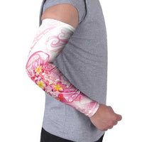 Rose Pink Polynesian Jellyfish Arm Sleeves Watercolor Glows - Polynesian Pride