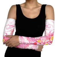 Rose Pink Polynesian Jellyfish Arm Sleeves Watercolor Glows - Polynesian Pride