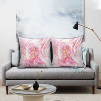 Rose Pink Polynesian Jellyfish Pillow Cover Watercolor Glows - Polynesian Pride