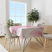 Rose Pink Polynesian Jellyfish Tablecloth Watercolor Glows - Polynesian Pride