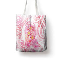 Rose Pink Polynesian Jellyfish Tote Bag Watercolor Glows - Polynesian Pride