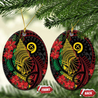 Vanuatu Meri Krismas Ceramic Ornament Conch Shell Tribal Art