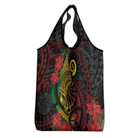 Vanuatu Meri Krismas Grocery Bag Conch Shell Tribal Art