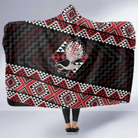 Taniko Aotearoa Hooded Blanket Poutama Mix Piwakawaka