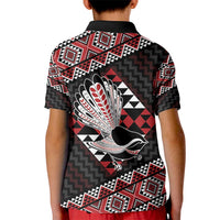 Taniko Aotearoa Kid Polo Shirt Poutama Mix Piwakawaka