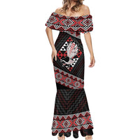 Taniko Aotearoa Mermaid Dress Poutama Mix Piwakawaka LT7 - Polynesian Pride