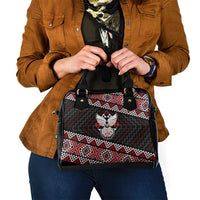 Taniko Aotearoa Shoulder Handbag Poutama Mix Piwakawaka - Ver02