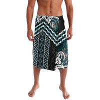 Maori Tukutuku Taniko Motifs Lavalava Teal Poutama Mix Kowhaiwhai