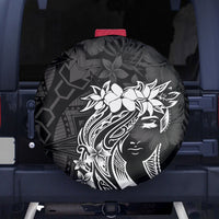 Polynesian Women's Day Spare Tire Cover Plumeria Passion - Black LT7 - Polynesian Pride