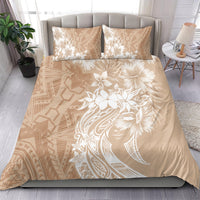 Polynesian Women's Day Bedding Set Plumeria Passion - Beige LT7 - Polynesian Pride