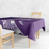 Polynesian Women's Day Tablecloth Plumeria Passion - Purple LT7 - Polynesian Pride