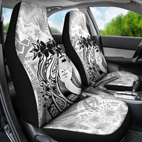 Polynesian Women's Day Car Seat Cover Plumeria Passion - White LT7 - Polynesian Pride