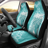 Polynesian Women's Day Car Seat Cover Plumeria Passion - Teal LT7 - Polynesian Pride