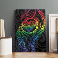 New Zealand Pride Canvas Wall Art Takatapui Rainbow Fern