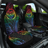 New Zealand Pride Car Seat Cover Takatapui Rainbow Fern