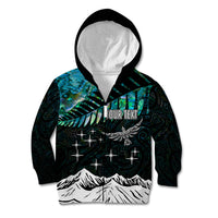 Personalised Maori New Year Kid Hoodie Matariki Mix Paua Shell LT7 Zip Hoodie Art - Polynesian Pride