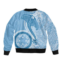 Micronesia FSM Bomber Jacket Shark and Manta Classic Style LT7 - Polynesian Pride