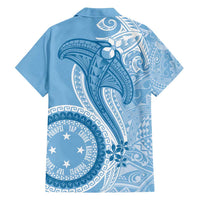 Micronesia FSM Family Matching Tank Maxi Dress and Hawaiian Shirt Shark and Manta Classic Style
