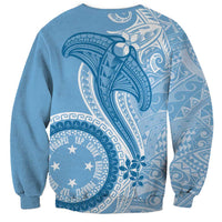Micronesia FSM Sweatshirt Shark and Manta Classic Style LT7 - Polynesian Pride