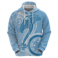 Micronesia FSM Zip Hoodie Shark and Manta Classic Style