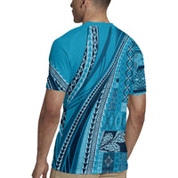 Pasifika Women's Day - Samoa Siapo Malu Tattoo Inspired Rugby Jersey Turquoise