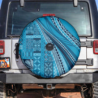 Pasifika Women's Day - Samoa Siapo Malu Tattoo Inspired Spare Tire Cover Turquoise