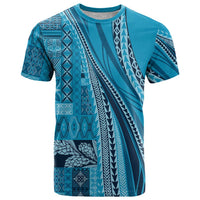 Pasifika Women's Day - Samoa Siapo Malu Tattoo Inspired T Shirt Turquoise