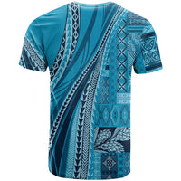 Pasifika Women's Day - Samoa Siapo Malu Tattoo Inspired T Shirt Turquoise