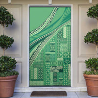 Pasifika Women's Day - Samoa Siapo Malu Tattoo Inspired Door Cover Jade