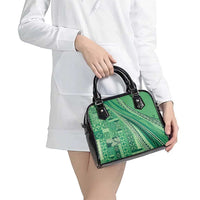 Pasifika Women's Day - Samoa Siapo Malu Tattoo Inspired Shoulder Handbag Jade